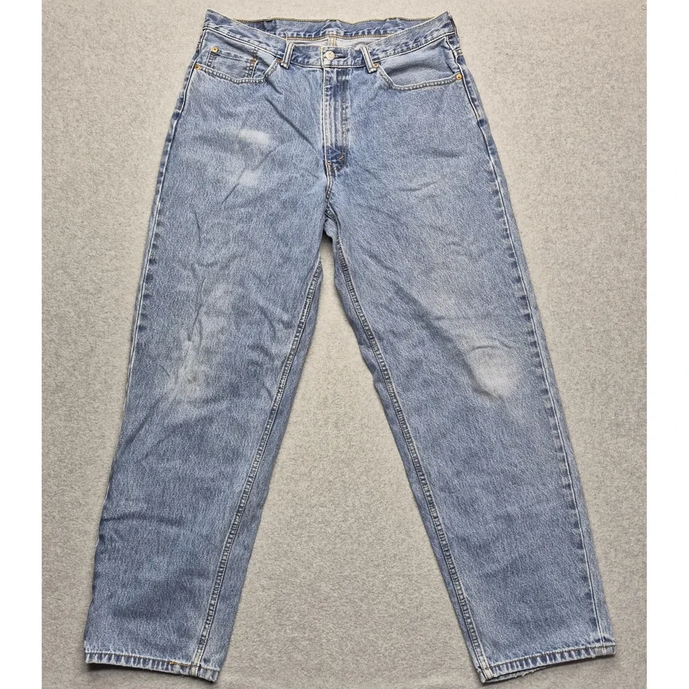 Levi's 560 Jeans Mens 38x34 Light Wash Comfort Fit Tapered Leg Denim